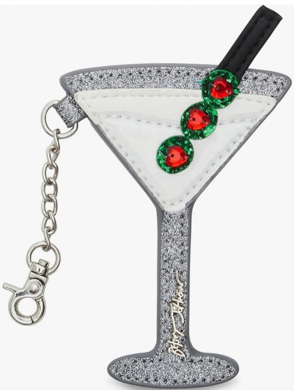 Betsey Johnson- Martini 🍸 Bag Charm Dangle 🤍
